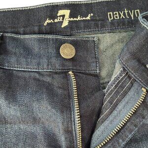 Men's Dark Blue Jeans, Size 34.  Seven for all Mankind Paxtyn Model